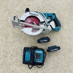 18V X2 LXT 5.0Ah Lithium-Ion (36V) Brushless Cordless Rear Handle 7-1/4 in. Circular Saw Kit, batteries , charger 