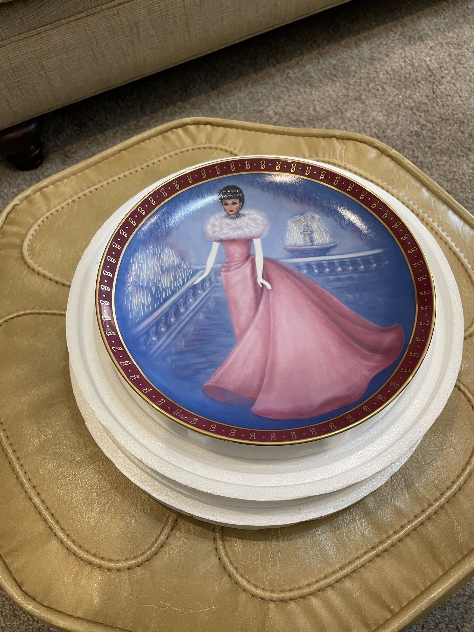 Numbered Barbie Plate REDUCED