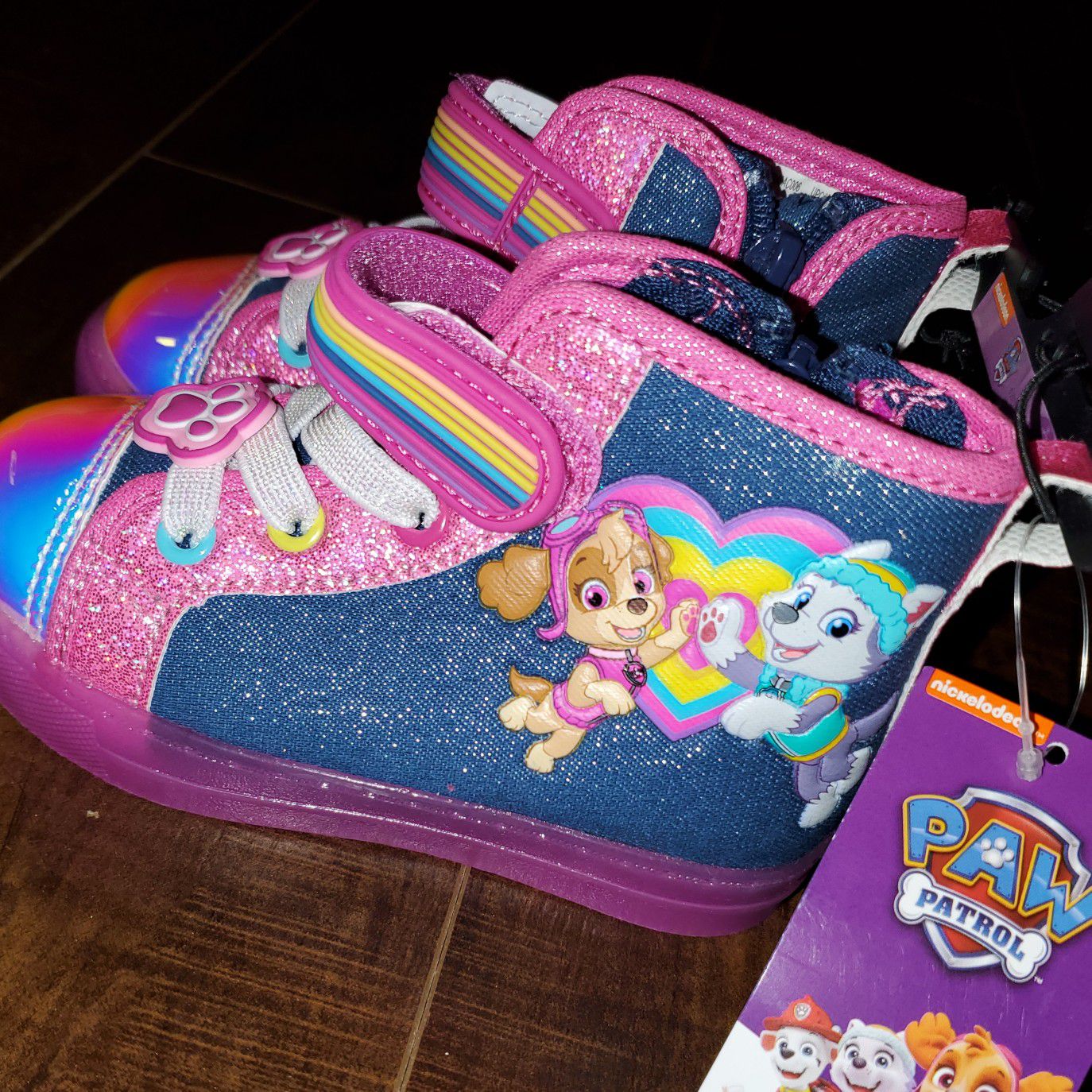 2 NEW Girl's Size 7 Paw Patrol Boots/Shoes