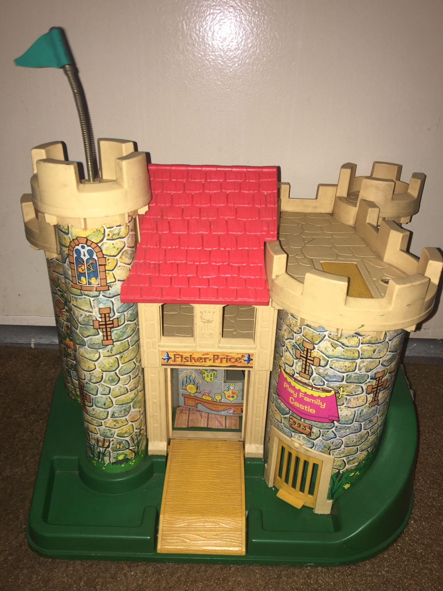 Vintage 1974 Fisher Price Little People Castle #993