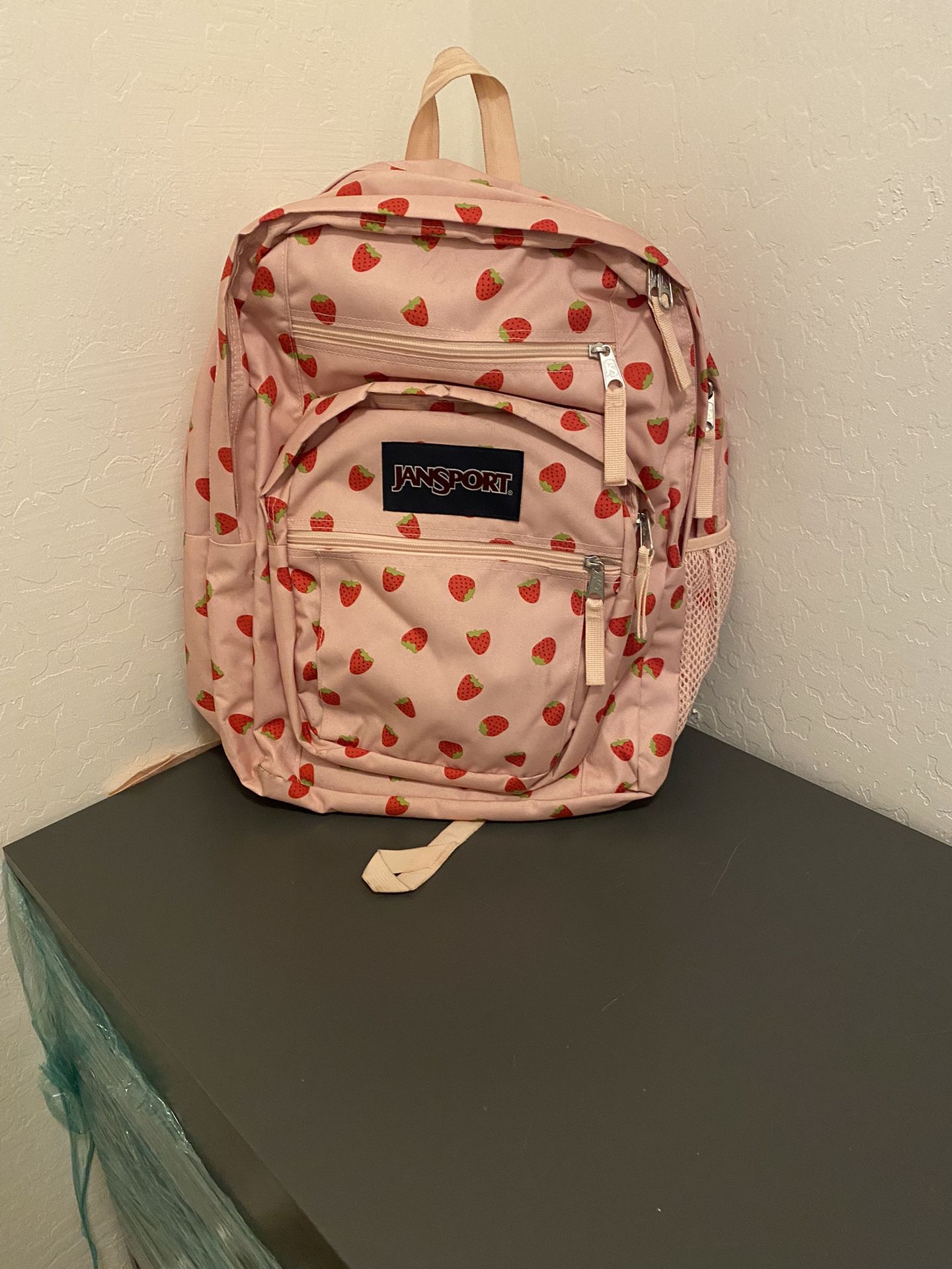 Strawberry Jansport Backpack 