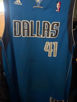 Dirk signed jersey