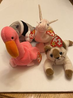Lot of 4 BEANIE babies