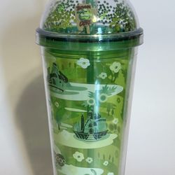 NEW. SHREK Tumbler Travel Glitter Dome Acrylic 24oz.