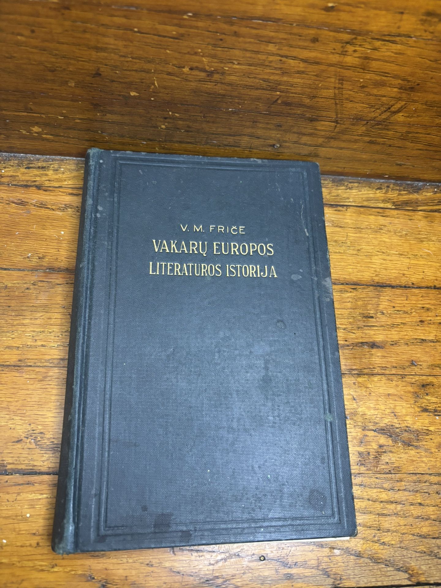 Vintage 1920s Book Vakaru Europos Literaturos Istorija