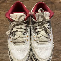 Jordan 3 red and white 