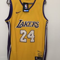 Kobe Bryant Brand New Yellow Stitched Jersey Sizes M-XL
