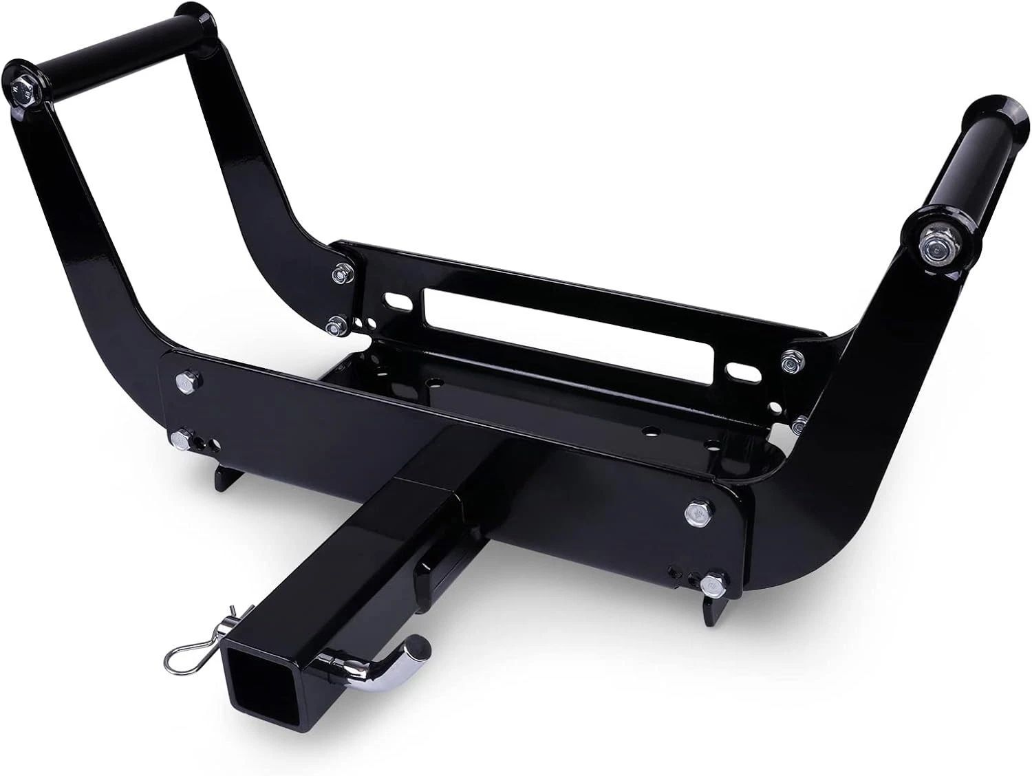 Winch Mounting Plate Bracket Foldable Cradle For Towing Trailer Off-Road
