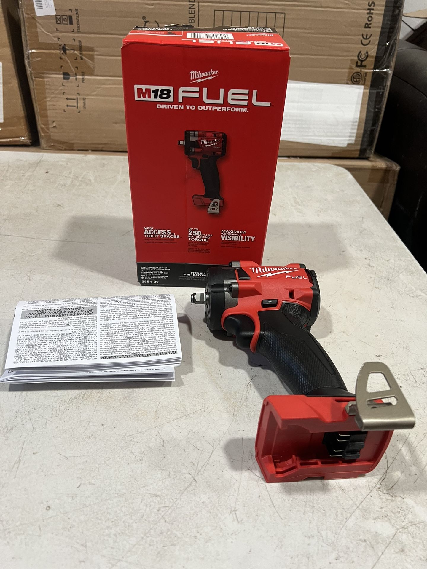 Milwaukee M18 FUEL GEN-3 18V Cordless 3/8 in. Compact Impact Wrench, TOOL ONLY
