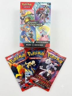 Pokémon Journey Together Booster Bundle plus 3 Destiny Rivals Booster Packs Sealed