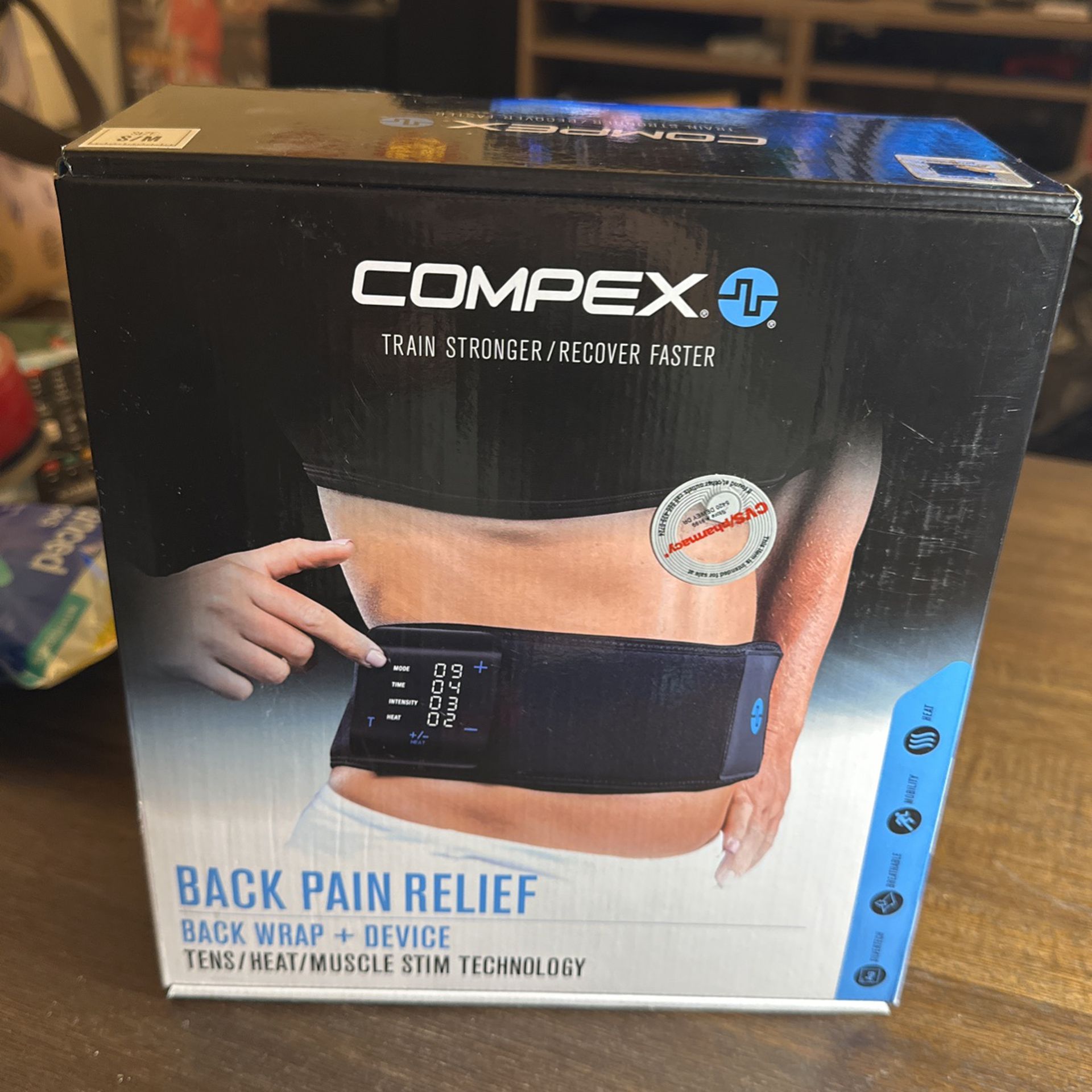 Compex - TENS/Heat Back Wrap - S/M