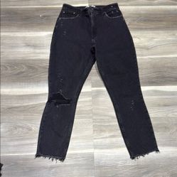 Abercrombie &amp; Fitch Black Distressed Women's Jeans size 27
