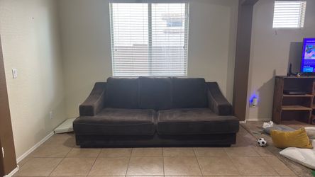 Dark brown Fabric Sofa Couch