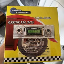 New Custom Autosound USA-630 Radio – 1(contact info removed) 1966 Mustang (Concours / Stock Look)