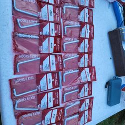 18 Bags Of Crown Screw Hook Brand New