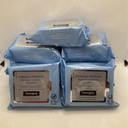 LOT OF 9 Neutrogena Makeup Remover Wipes 21ct