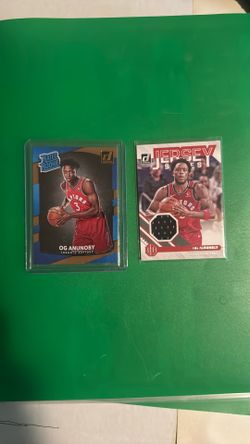 2017 Donruss OG Anunoby RC/2020 Donruss Jersey Card