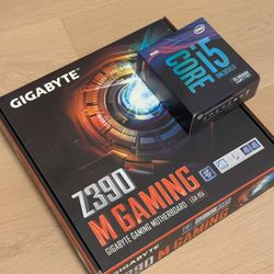 Intel I5-9600k CPU And Motherboard Combo 