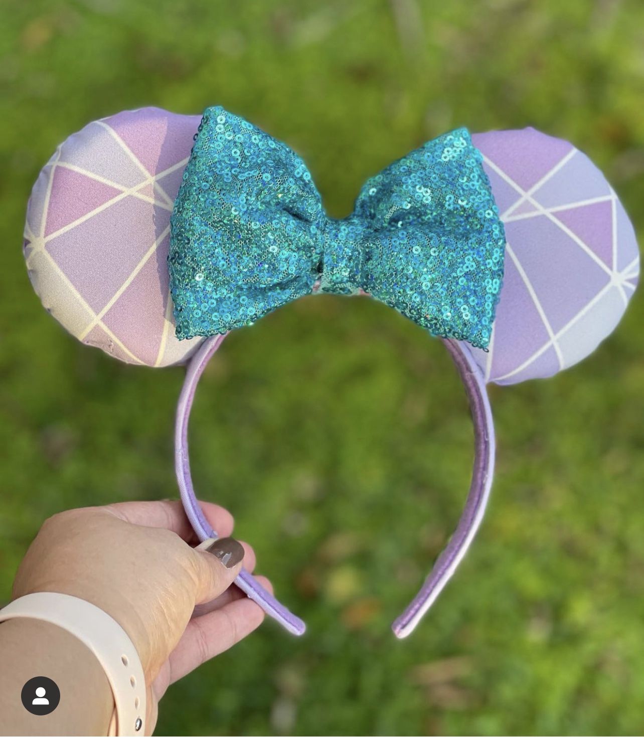 Mickey/Minnie Ears Purple Wall