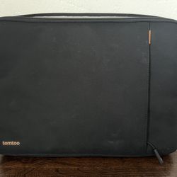 Tomtoc 360° Protective Laptop Sleeve – 16" or Smaller MacBook Pro Case w/ Handle, Black