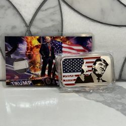 1oz Trump Bar & 1gram Flag Bar Bundle