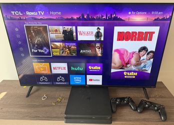 32 in Roku tv and PlayStation 4