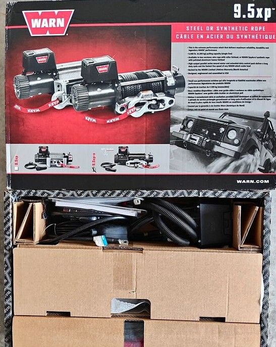 Warn 9.5xp Synthetic Rope Winch