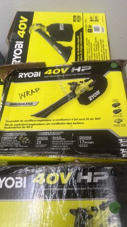 Ryobi jet fan blower and vacuum kit