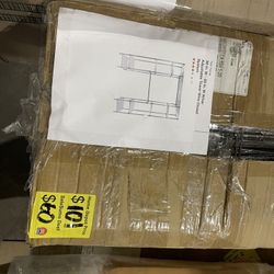 SaleSumo Karl home 58 in. W - 85 in. W Silver Adjustable Tower Wire Closet System 