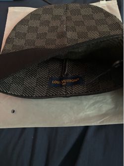 Grey and black beanie