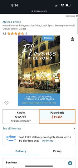 NEW- Florence & Beyond Travel Book By Alexei J. Cohen