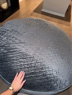 Large Round Velvet Bean Bag Chair