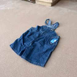 Brand New Planet Motherhood blue denim overalls size XL