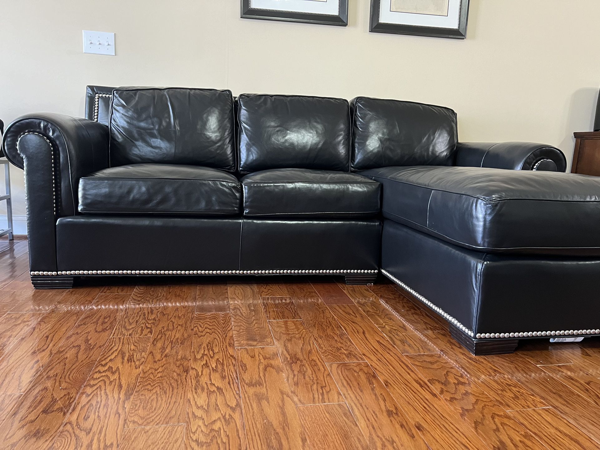 Thomasville Leather Sofa