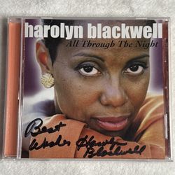 AUTOGRAPHED Harolyn Blackwell "All Through The Night" CD - Rare Signed Soprano