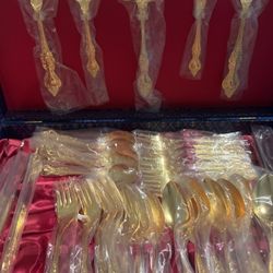 Vintage Japanese Silverware Set
