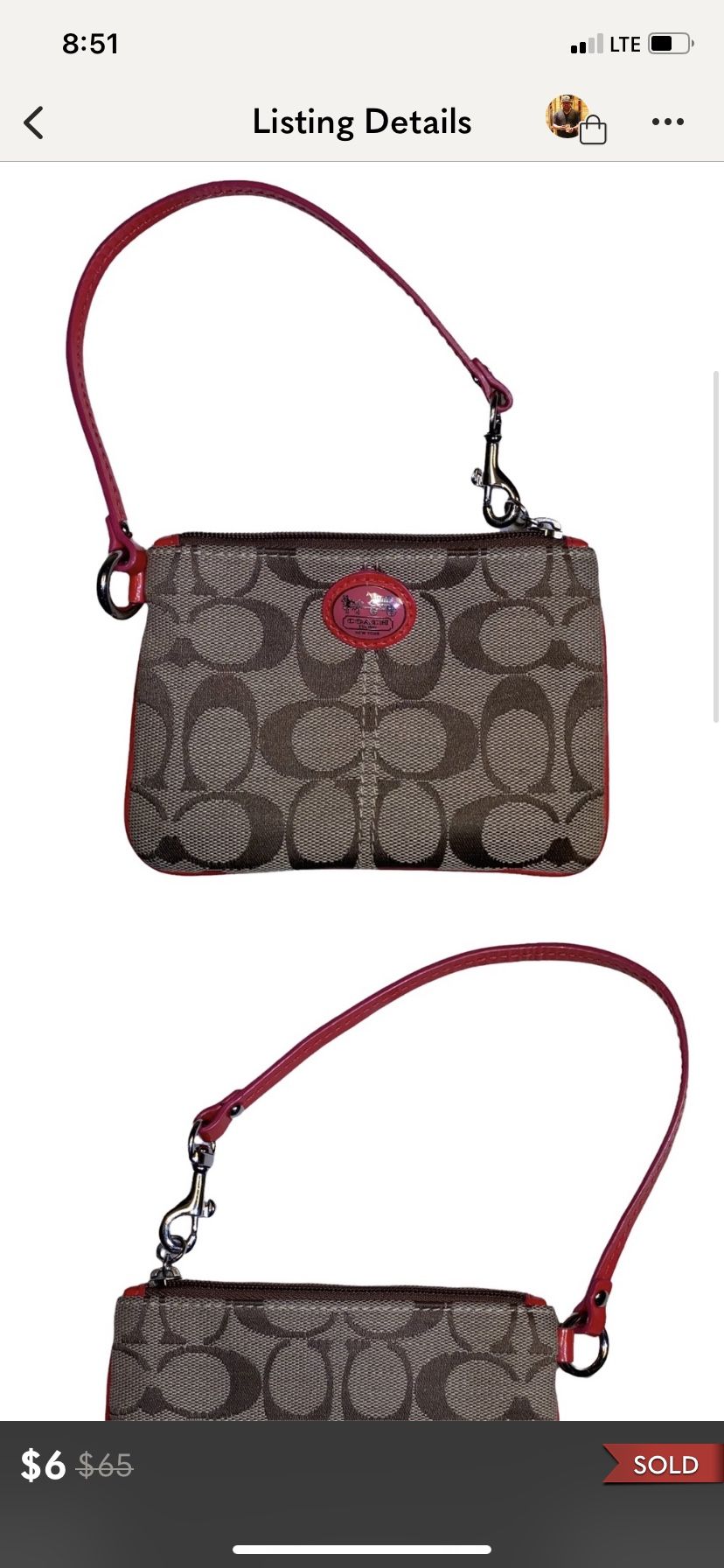 Coach Wristlet