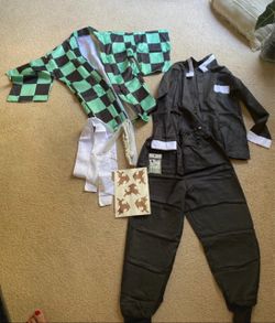 Tanjiro Demon Slayer Cosplay Costume Set size L kids