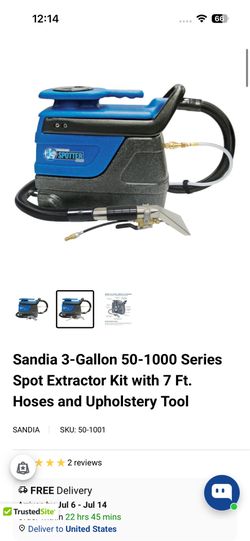 Spot carpet extractor 3 gallon sandía commercial