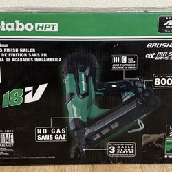 Metabo HPT MultiVolt 2-1/2-in 15 Gauge Cordless Angled Finish Nailer (Battery Included and Charger)