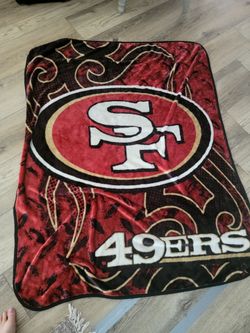 NFL 49NERS BLANKET IN GREAT CONDITION