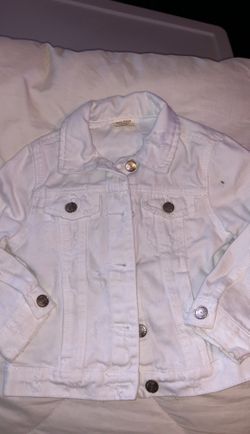 Girls white denim jacket Zara size 5