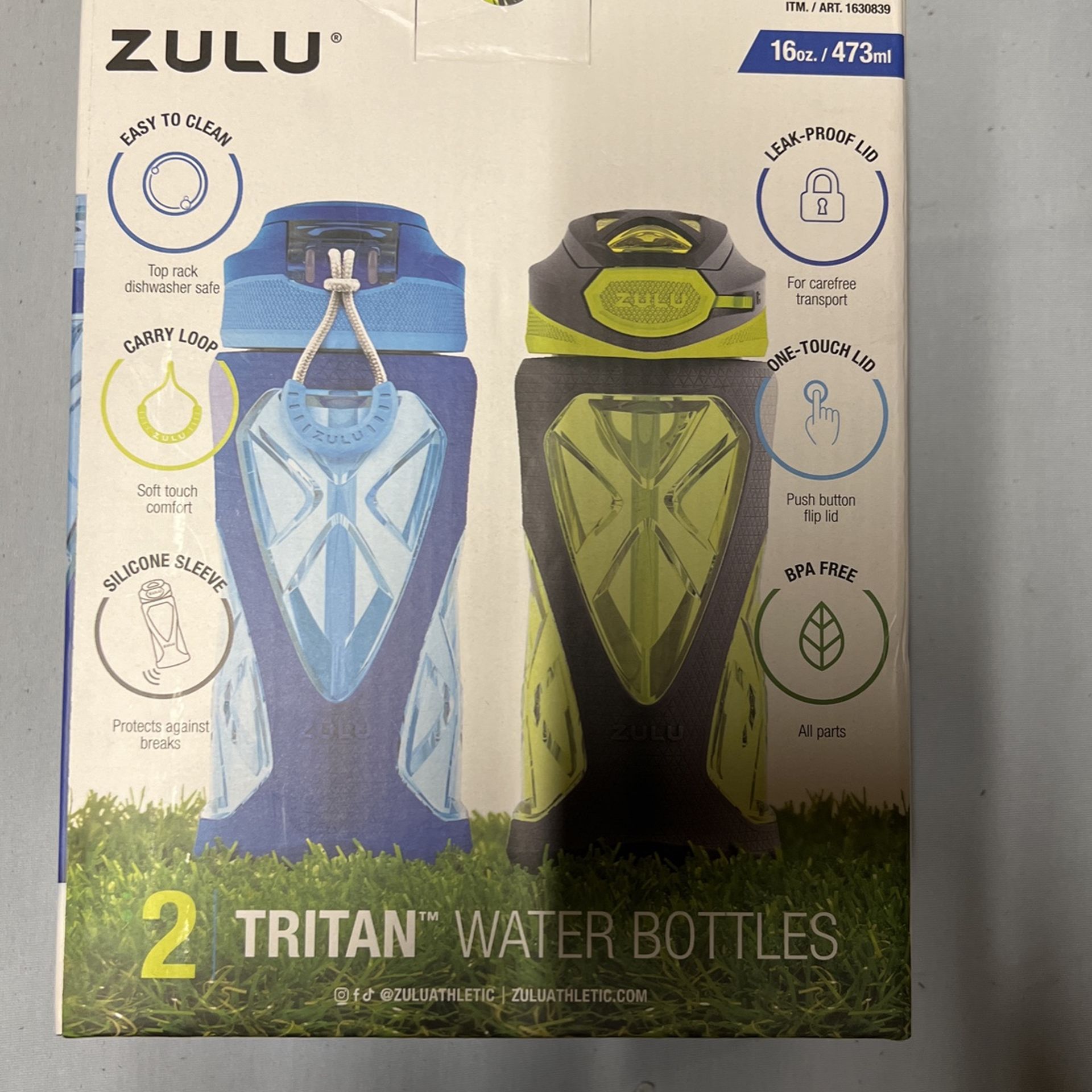 ZULU Studio Glass Water Bottle with Silicone Sleeve, 28 oz, Fuchsia.  frntcab for Sale in San Antonio, TX - OfferUp