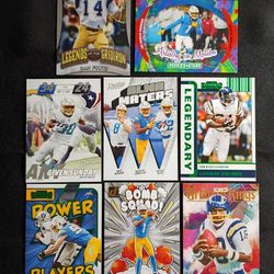 Los Angeles Chargers Football Insert Cards Set of 8 for $5