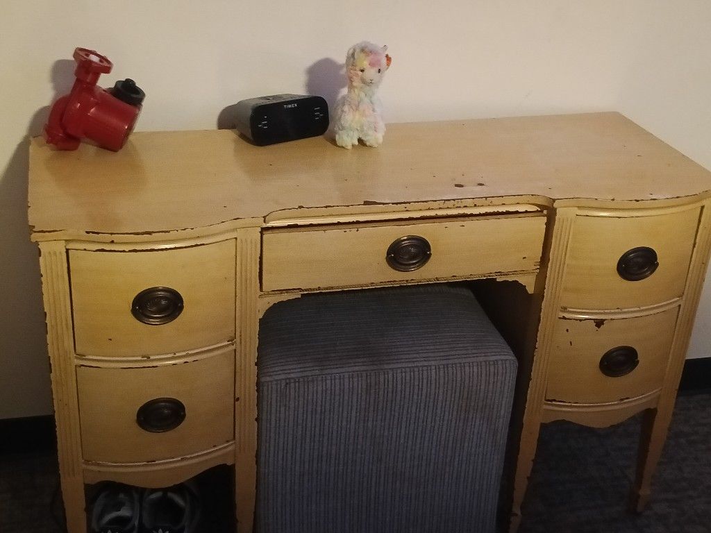 Antique Old Vanity Missing Mirror In Good Shape