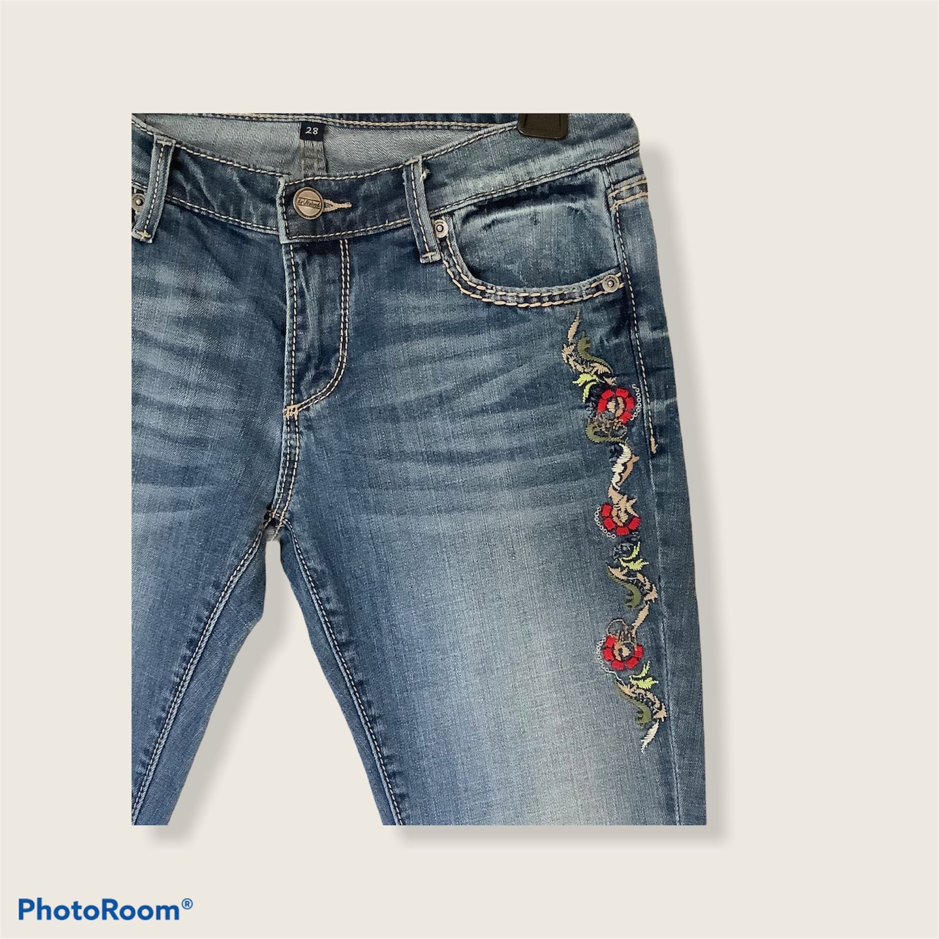 Driftwood Embroidered Jeans