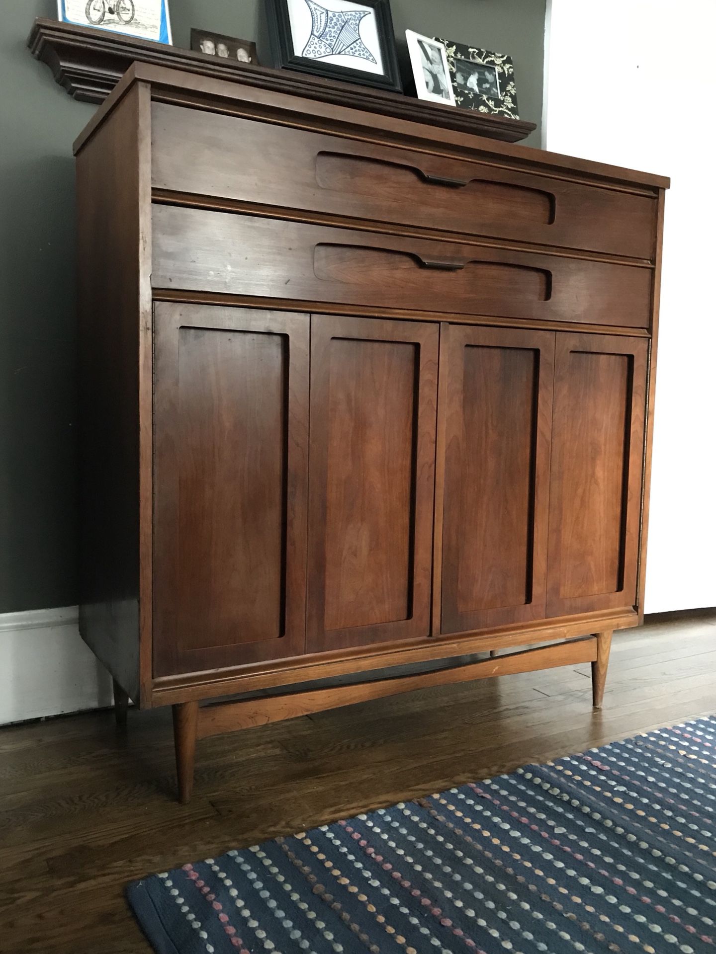 Mid Century Tallboy Dresser