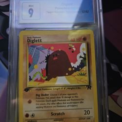 Diglettt 1st Edition  Team Rocket CGC 9
