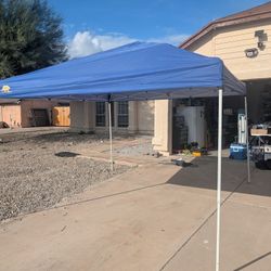 10 X 10 Straight Leg Canopy Blue 