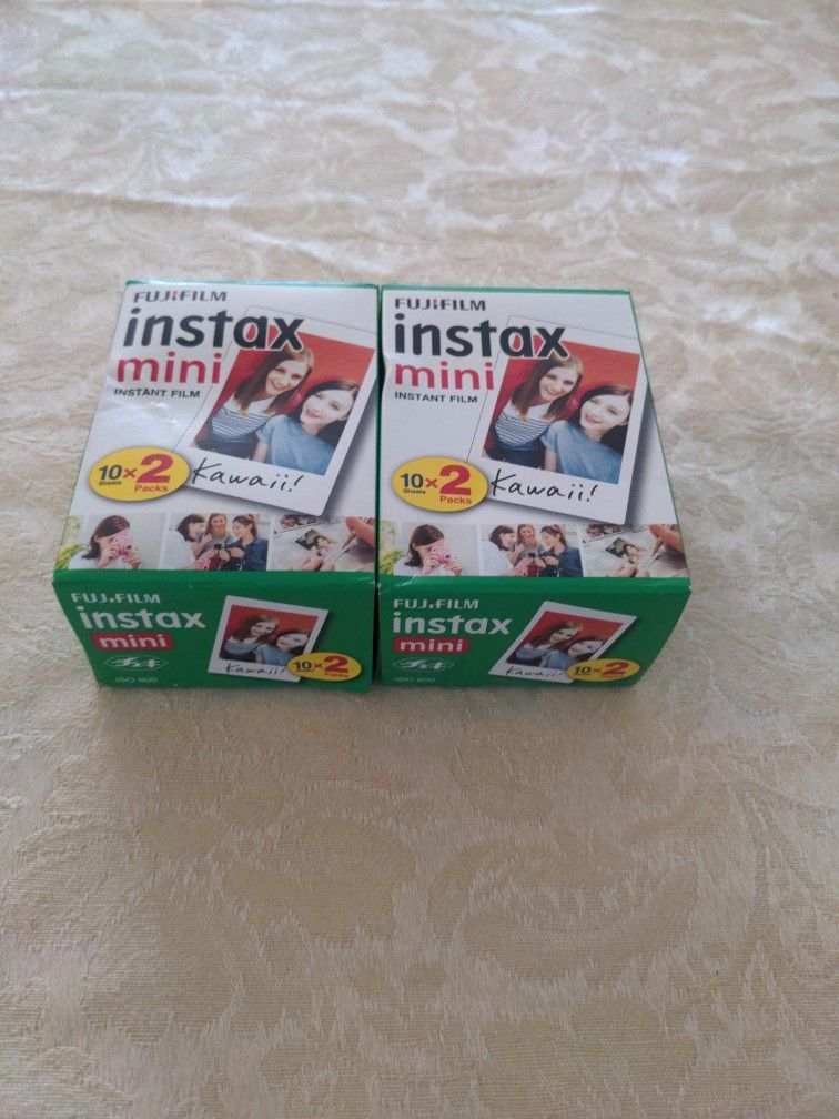 2 Fujifilm Instax Mini New Both Expired 12:23.